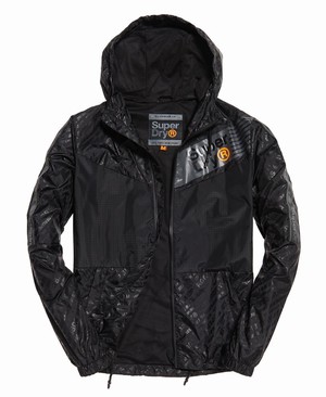 Superdry Ollie Core Cagoule Férfi Kabát Fekete | NQFHG0125